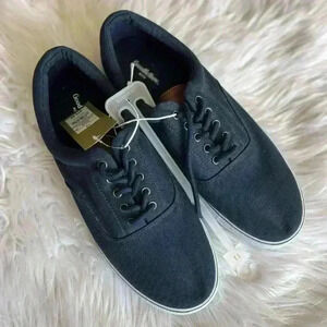 Goodfellow & Co Mens Parker Sneakers Size 11 Canvas Casual Shoes Navy Blue